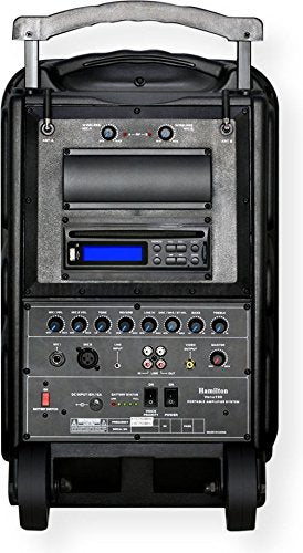 Hamilton Buhl Venu100A PA System; Features DVD/CD/MP3 Player; Bluetooth Enabled; 60W Power Output; 10'' Woofer Speaker; AC Adapt
